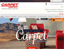 Tablet Screenshot of carpetdepotatlanta.com